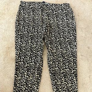 J crew Leopard print pants size 22